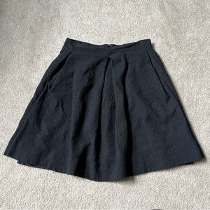 Chloe Black Wool Pleated Skirt w Pockets Sz. 36 (S)
